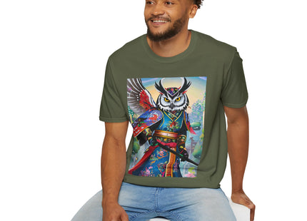 Cyberpunk Samurai Owl Softstyle T-Shirt