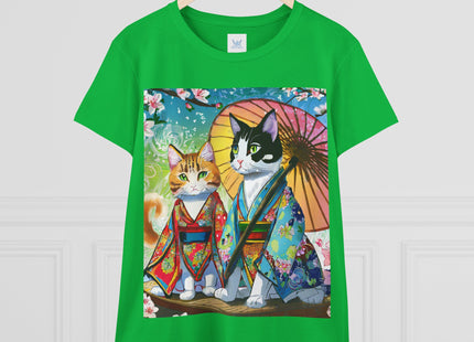 Kimono Kitties Cotton Tee