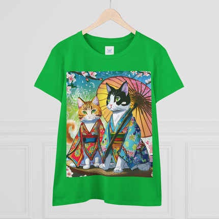 Kimono Kitties Cotton Tee