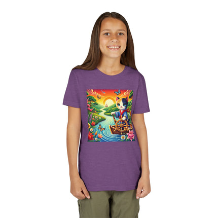 Sailor Kitten’s River Adventure Youth Short Sleeve Tee