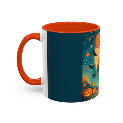 🦇🎃 The Witch Of Batwing Pumpkin Hollow Colorful Mug – Moonlit Halloween Charm