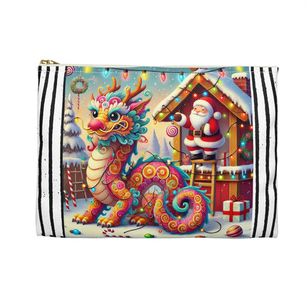 Playful Dragon's Christmas Accessory Pouch