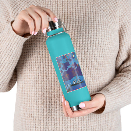 Fireworks in Venice by George Barbier Copper Vacuum Insulated Bottle, 22oz