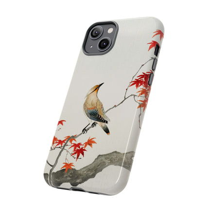 Japanese Bird on Maple by Ohara Koson Phone Cases