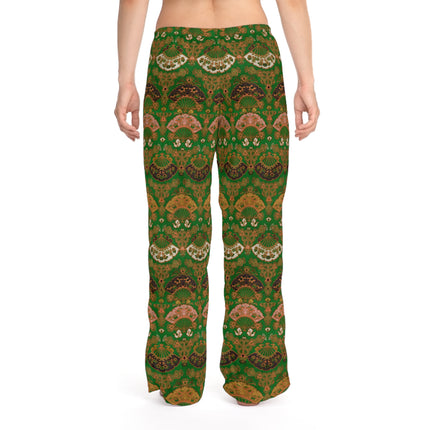 Japanese Fan Pattern by G.A. Audsley Women's Pajama Pants (AOP)