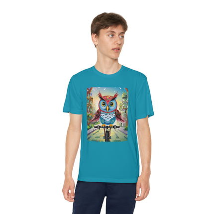 Cycling Owl Youth Competitor Tee – Urban Adventure & Playful Energy