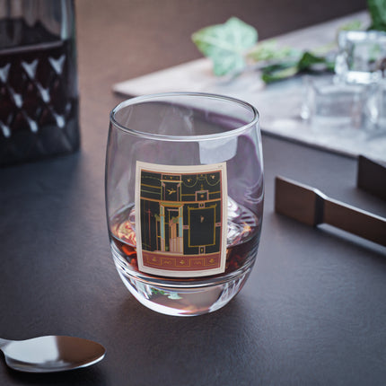 Pompeii Walls Pl.04 by Victor Steeger Whiskey Glass
