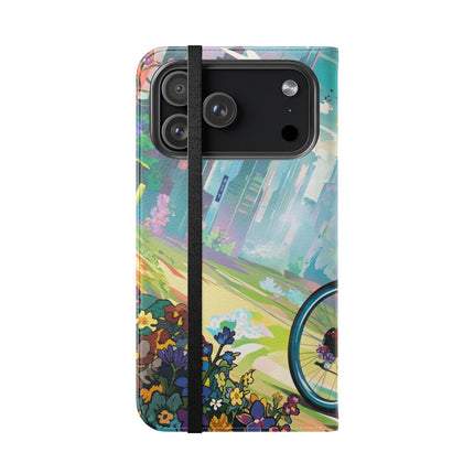 🐸🚵 Cyberpunk Frog Flip Case – High-Tech Adventure & Neon Velocity