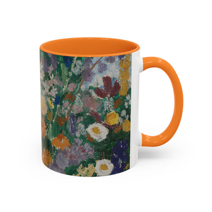 Flowers on the Mountain by August Babberger Colorful Mugs (11oz, 15oz)