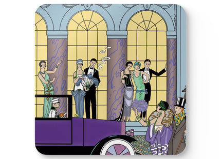 Au Revoir by George Barbier Corkwood Coaster Set