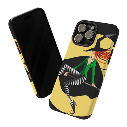 A Witch’s Moonlit Flight Phone Cases