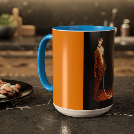 Leopard Queen Colorful Mugs – Wild Beauty & Art Deco Glamour