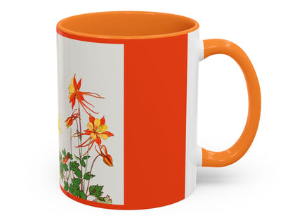 Aquilegia Flowers by Tanigami Kônan Colorful Mugs (11oz, 15oz)