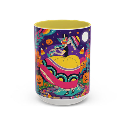 🌙🎃 The Lady Of Moonbeam Hollow Colorful Mug – Whimsical Halloween Charm