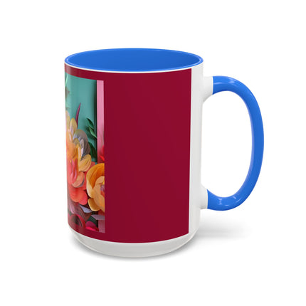 Peonies in Full Bloom Colorful Mugs (11oz, 15oz)