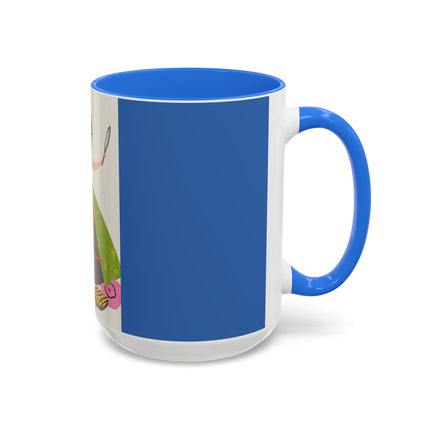 Lady with the Golden Fish Colorful Mugs – Whimsical Fashion & Playful Fantasy