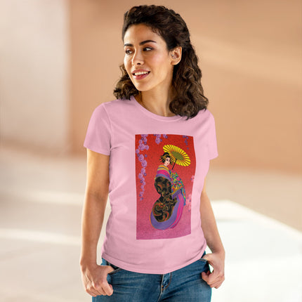 Enchanting Geisha Women's Midweight Cotton Tee