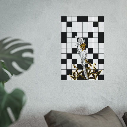 Woman and the Crossword Fine Art Posters