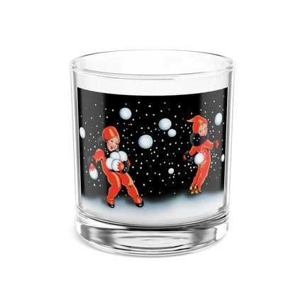 A Festive Snowball Rocks Glass, 10oz