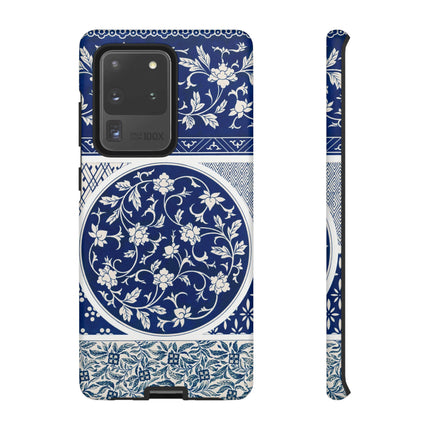 Blue Flower Pattern by Owen Jones Phone Cases