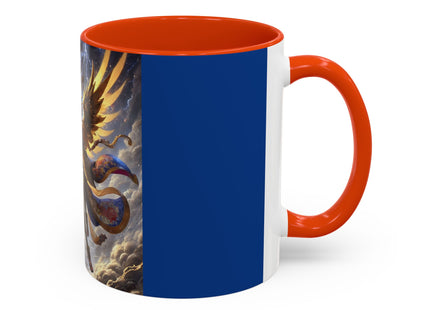 Valkyrie Descending Through Storm Colorful Mugs (11oz, 15oz)