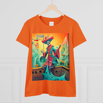 Skeleton Crew of the Misty Seas Women's Midweight Cotton Tee