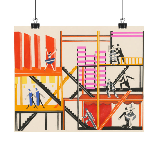 Maquettes de Théatre 4 by Alexandra Exter Premium Matte Horizontal Posters