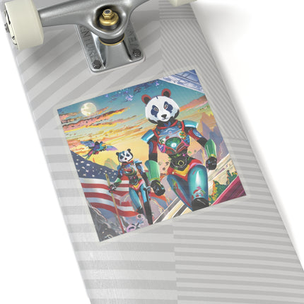 Cyber Punk Robots Kiss-Cut Stickers (4 Sizes)