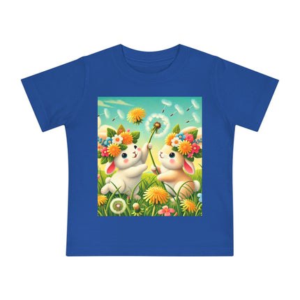 Springtime Bunny Friends Baby T-Shirt – Playful Moments in Bloom
