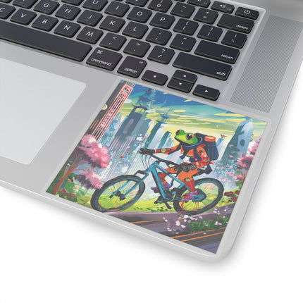 Cyberpunk Frog Kiss-Cut Stickers (4 Sizes)