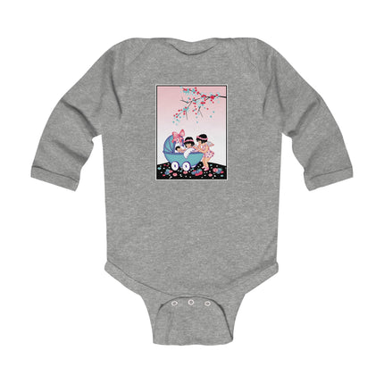 Whispers of Wonder Long Sleeve Baby Bodysuit – Fairy Garden Dreams & Cozy Comfort