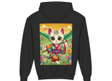 Samurai Kitten Youth Heavy Blend Hooded Sweatshirt