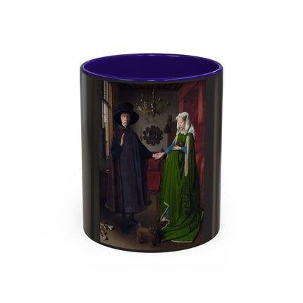 Arnolfini Portrait by Jan Van Eyck Colorful Mugs (11oz, 15oz)