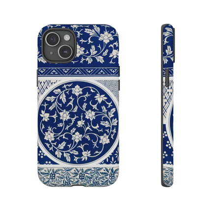 Blue Flower Pattern by Owen Jones Phone Cases
