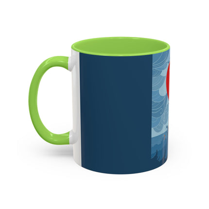 Siren of the Waves Colorful Mugs – Dramatic Sea Power & Bold Elegance