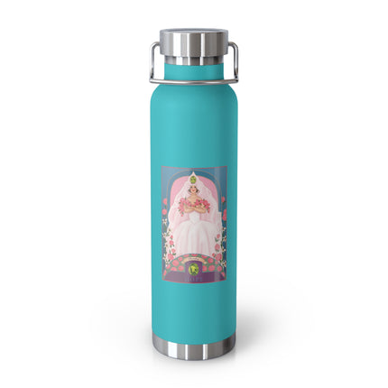 August & Peridot (from the Gem Series) by Sofia Chiostri Copper Vacuum Insulated Bottle, 22oz