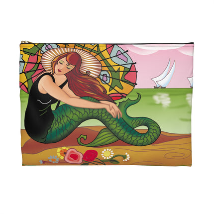 Enchanted Mermaid Accessory Pouch – Vintage Art Deco Design