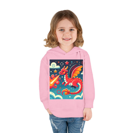 Starry Sky Dragon Toddler Pullover Fleece Hoodie
