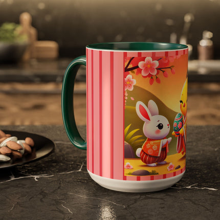 Whimsical Springtime Exchange Colorful Mugs (11oz, 15oz)