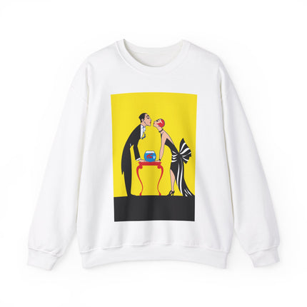 A Moment of Elegance: A Passionate Embrace Amidst Golden Splendor Heavy Blend™ Crewneck Sweatshirt