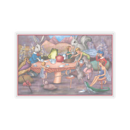 A Fairy's Whimsical Tea Party Kiss-Cut Stickers (4 Sizes)