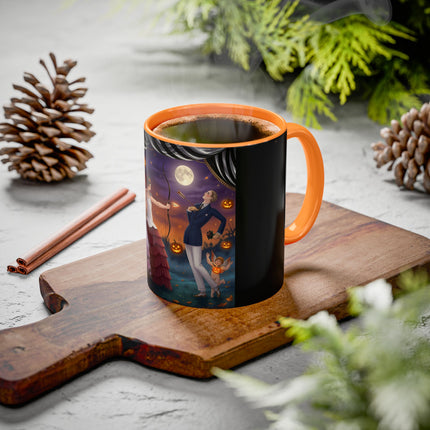 🏹🎃 Cupid's Arrow At Pumpkin Moon Manor Colorful Mug – Romantic Halloween Charm