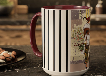 Wrapped in Elegance Colorful Mugs (11oz, 15oz)
