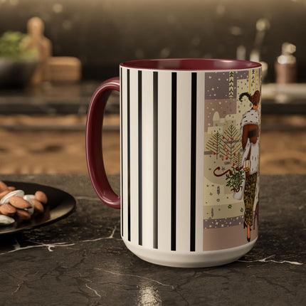 Wrapped in Elegance Colorful Mugs (11oz, 15oz)
