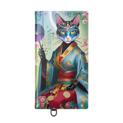 🌸✨ Cyberpunk Geisha Flip Case – Neon Elegance & Futuristic Grace