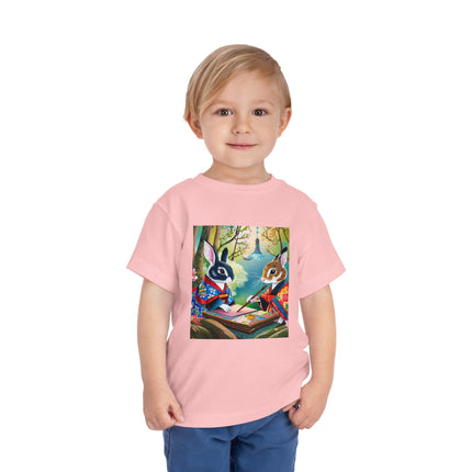 Fairy Animals Writing Wishes Toddler Short Sleeve Tee
