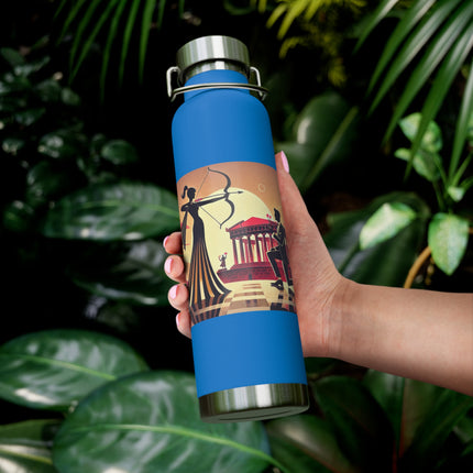 Art Deco Valentine's Romance Copper Vacuum Insulated Bottle, 22oz