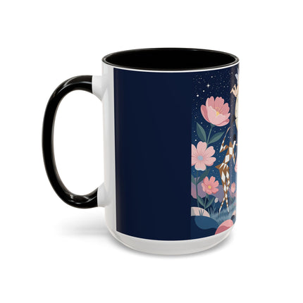 🕛🌸 Midnight Waltz Before Christmas Colorful Mug – Art Deco Holiday Fantasy