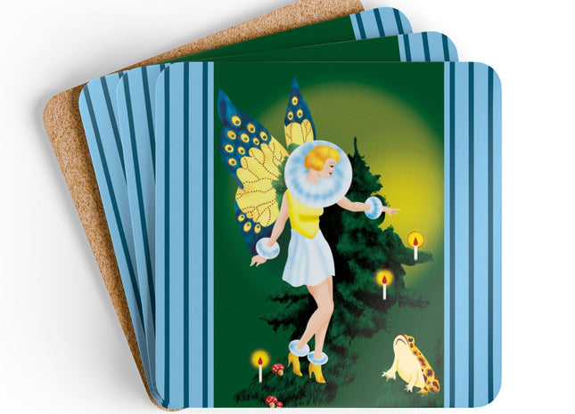 The Enchanted Encounter Corkwood Coaster Set