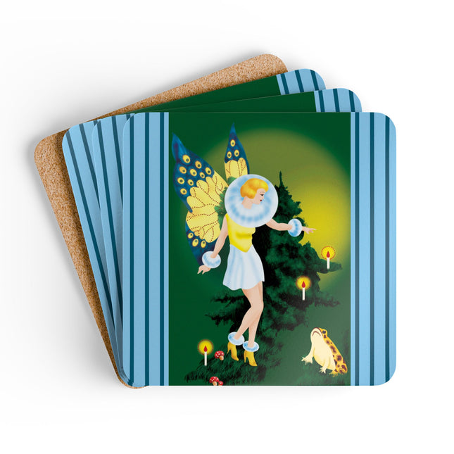 The Enchanted Encounter Corkwood Coaster Set
